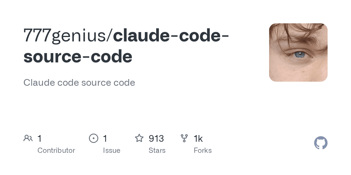 777genius/claude-code-source-code project screenshot