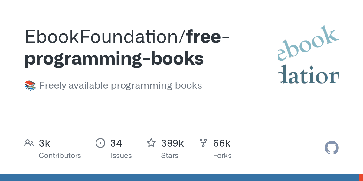 EbookFoundation/free-programming-books project screenshot