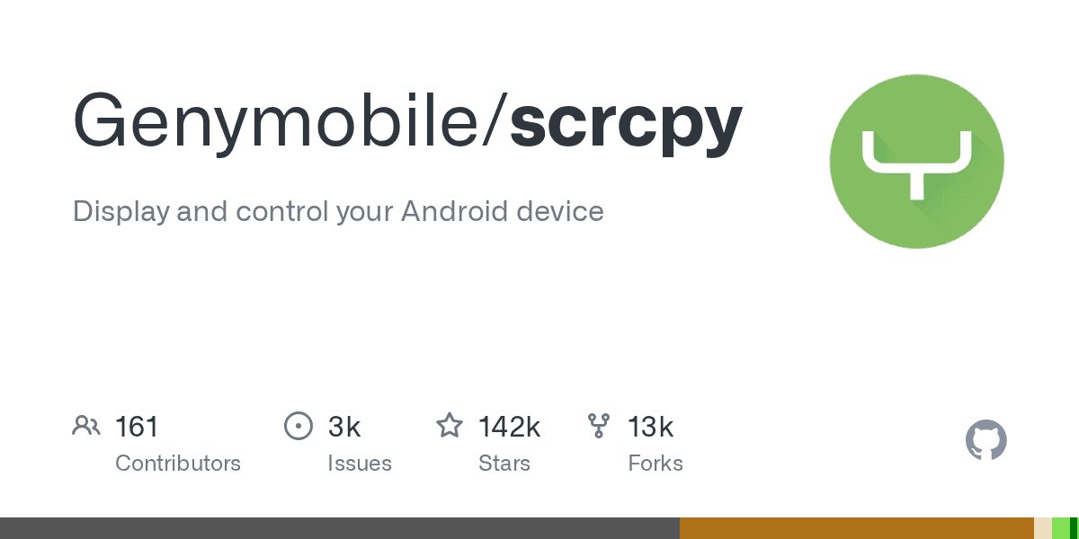 Genymobile/scrcpy project screenshot