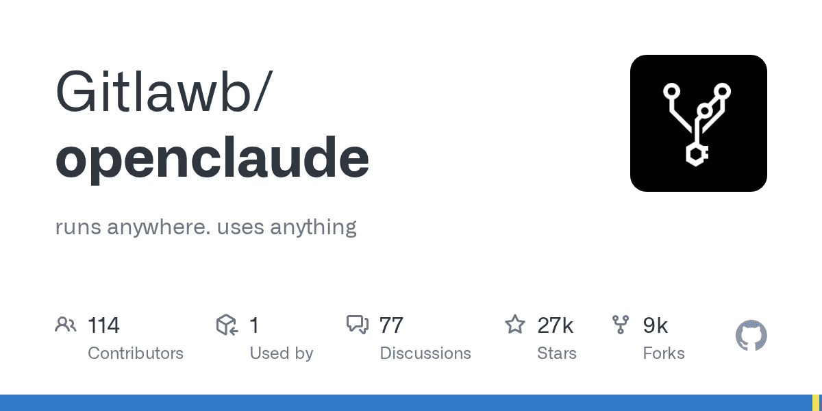 Gitlawb/openclaude project screenshot