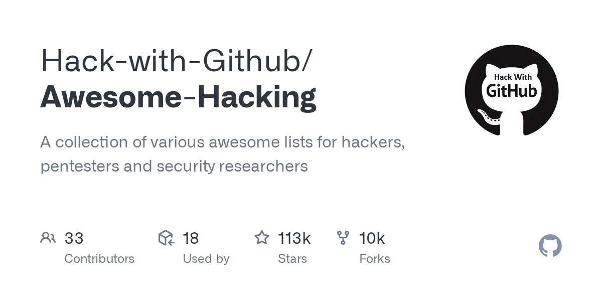 Hack-with-Github/Awesome-Hacking project screenshot