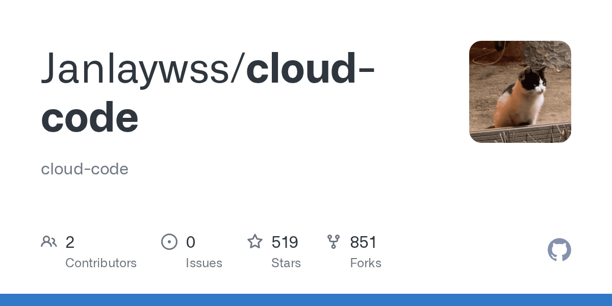 Janlaywss/cloud-code project screenshot