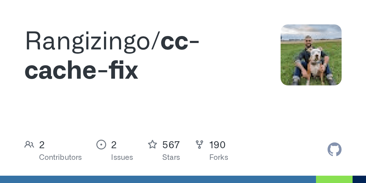 Rangizingo/cc-cache-fix project screenshot