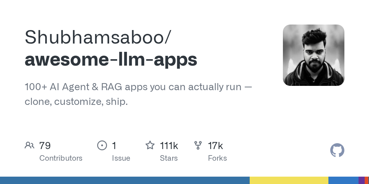 Shubhamsaboo/awesome-llm-apps project screenshot