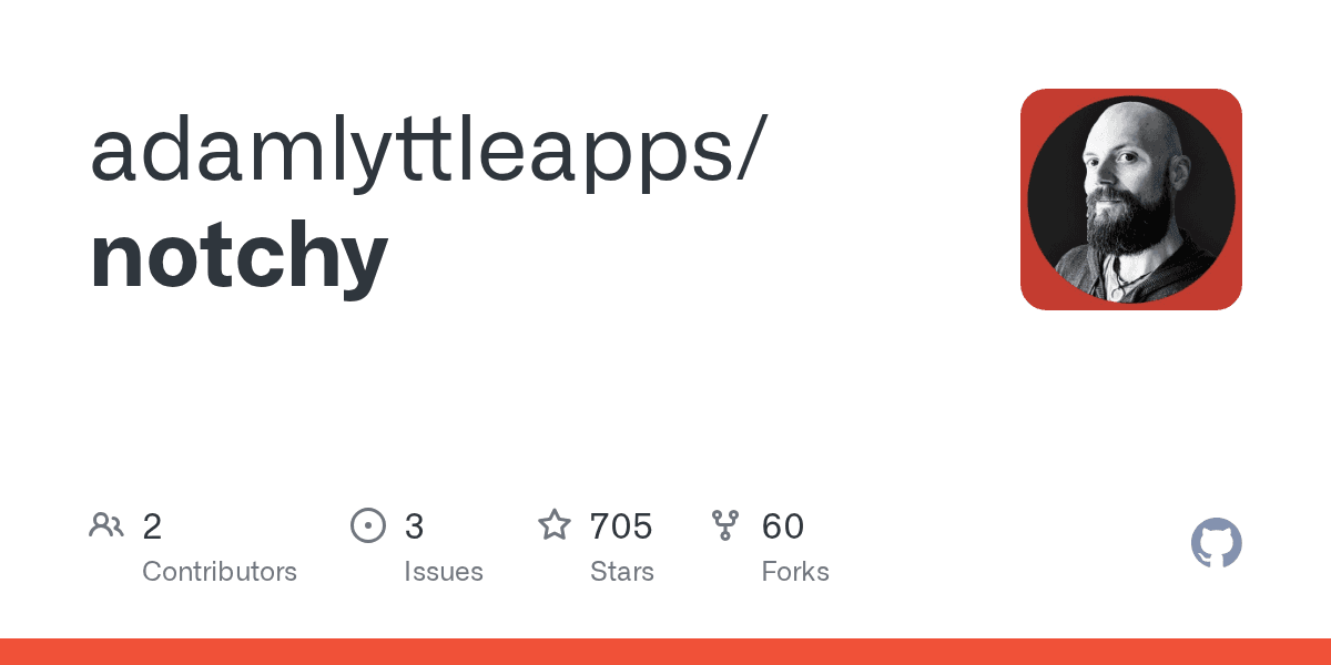 adamlyttleapps/notchy project screenshot