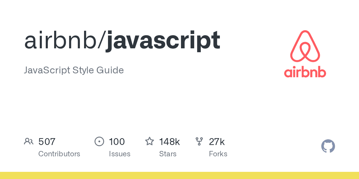 airbnb/javascript project screenshot