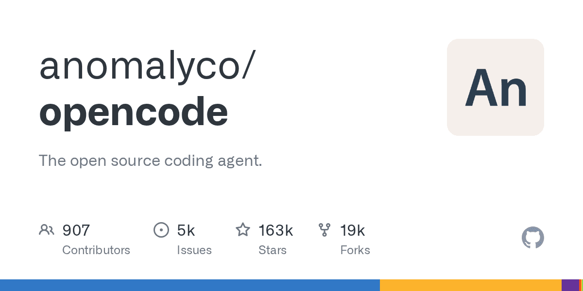 anomalyco/opencode project screenshot