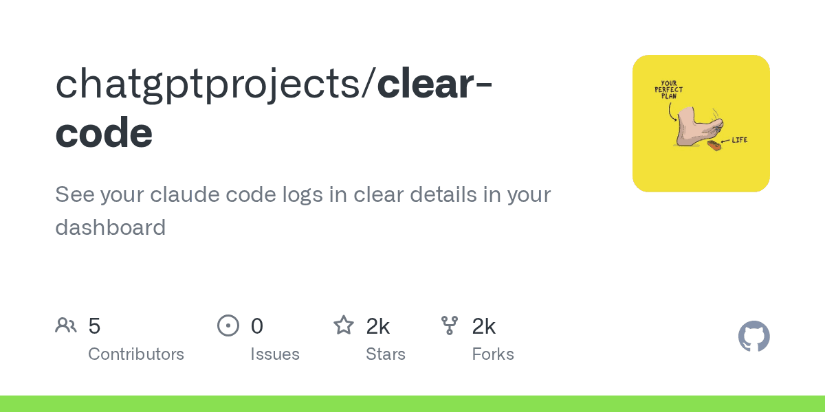 chatgptprojects/clear-code project screenshot