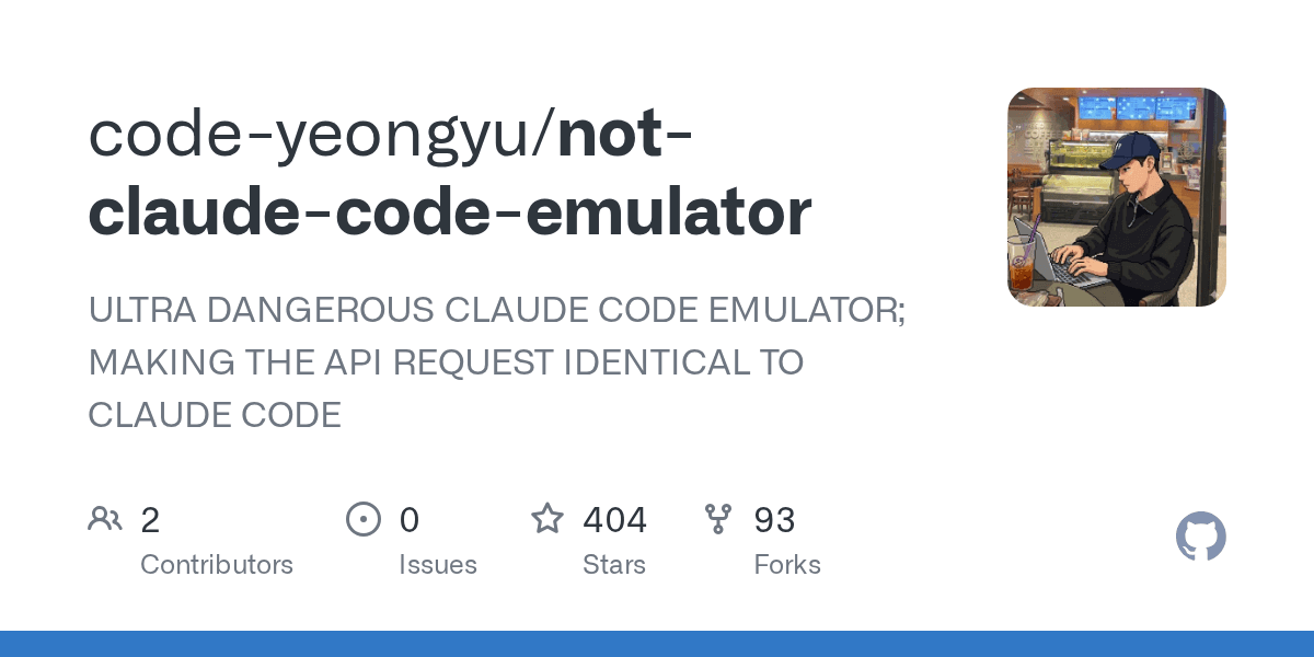 code-yeongyu/not-claude-code-emulator project screenshot