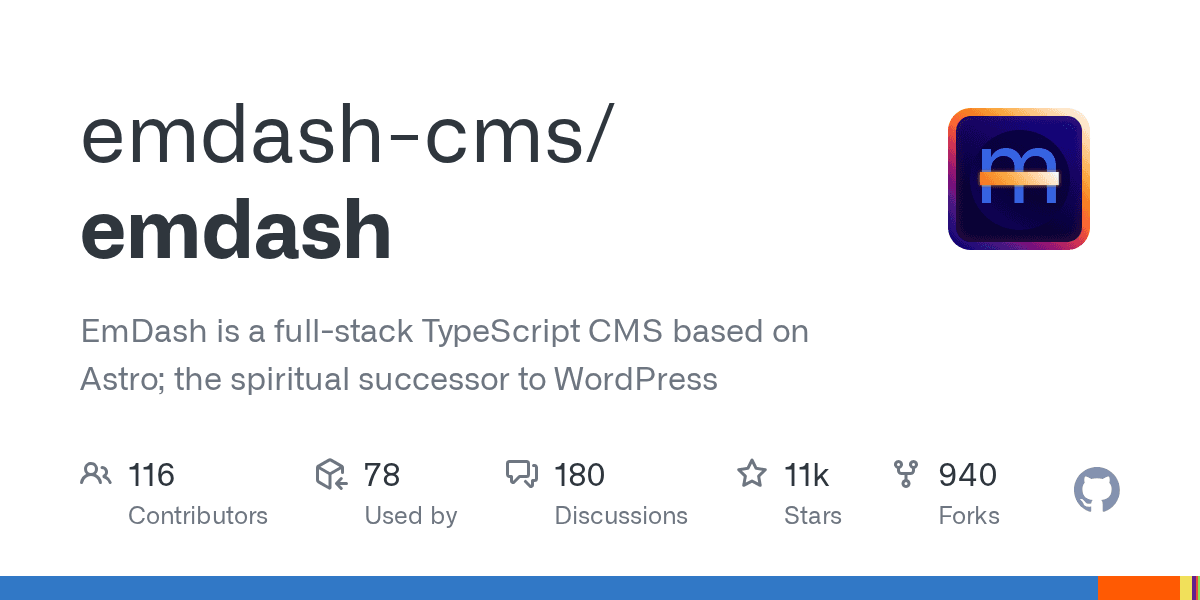 emdash-cms/emdash project screenshot