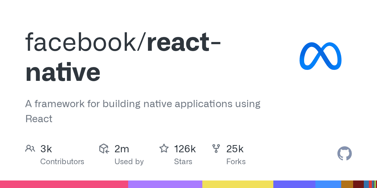 facebook/react-native project screenshot