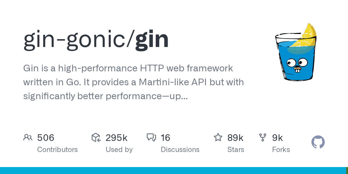 gin-gonic/gin project screenshot
