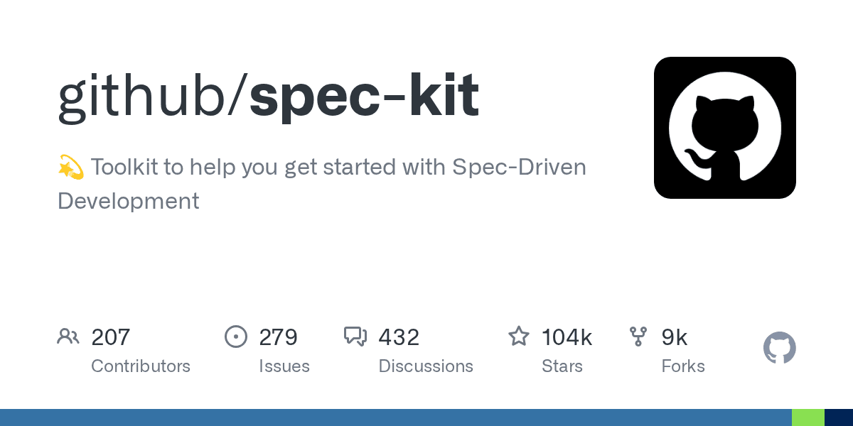 github/spec-kit project screenshot
