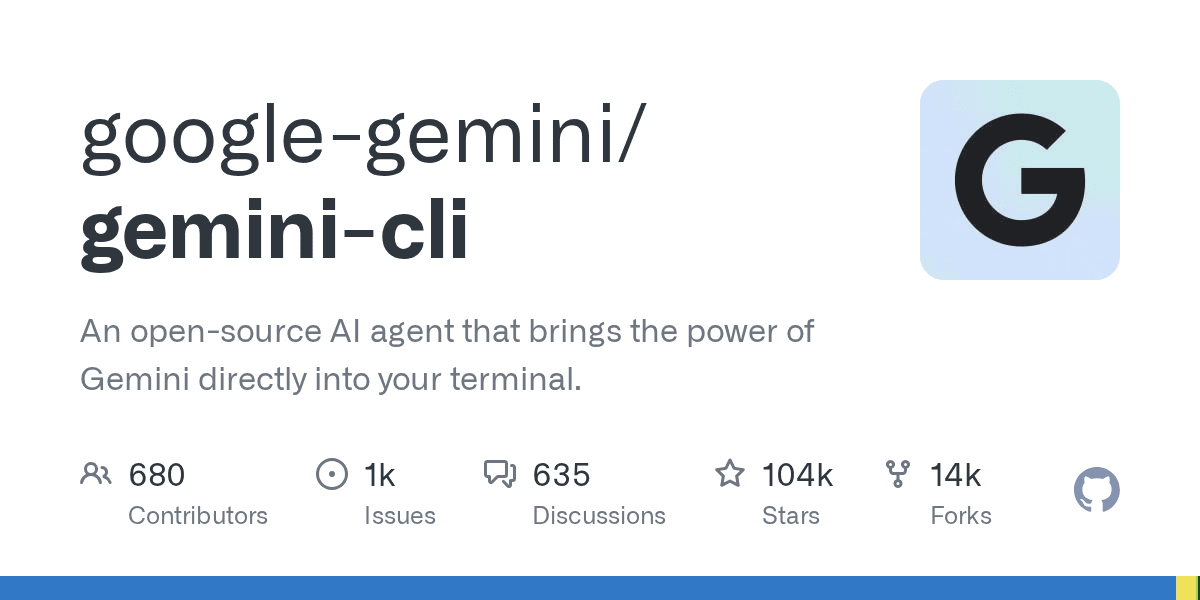 google-gemini/gemini-cli project screenshot