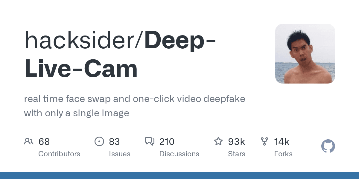 hacksider/Deep-Live-Cam project screenshot
