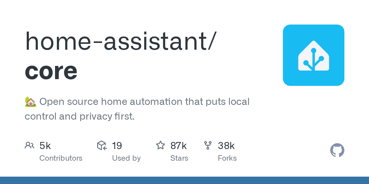 home-assistant/core project screenshot