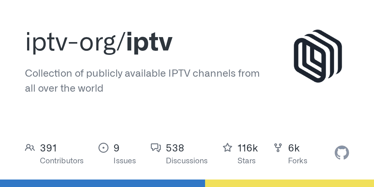 iptv-org/iptv project screenshot