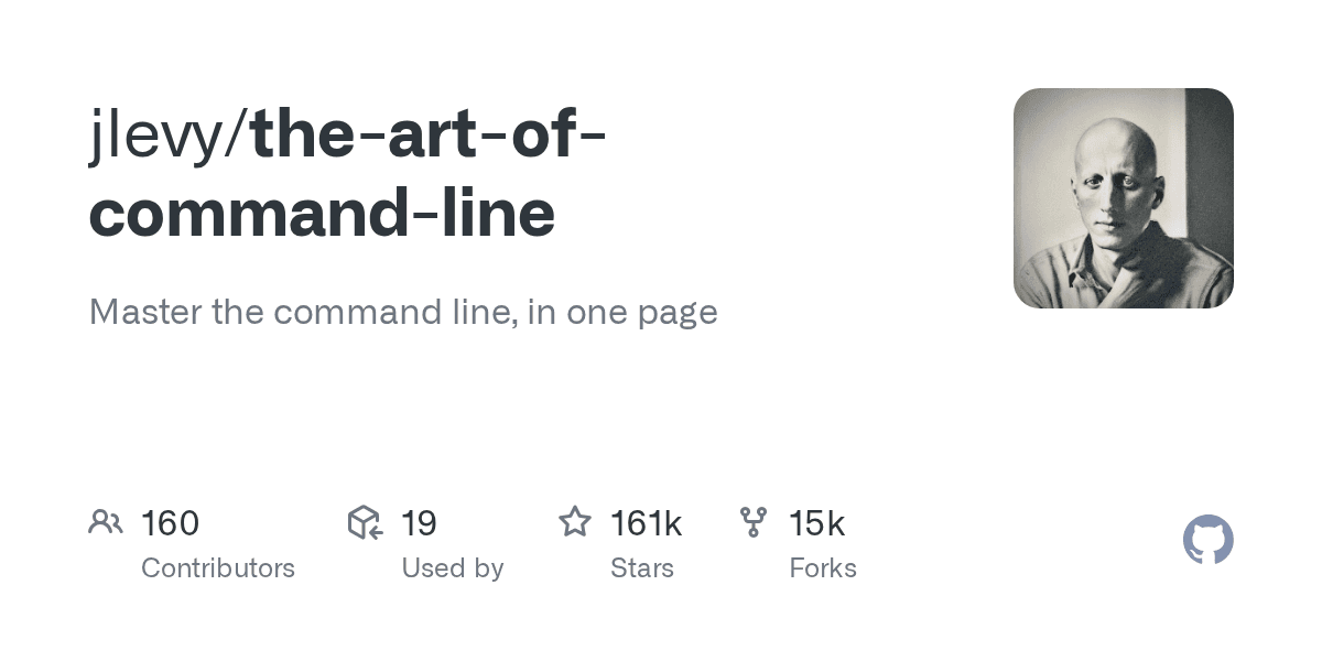 jlevy/the-art-of-command-line project screenshot