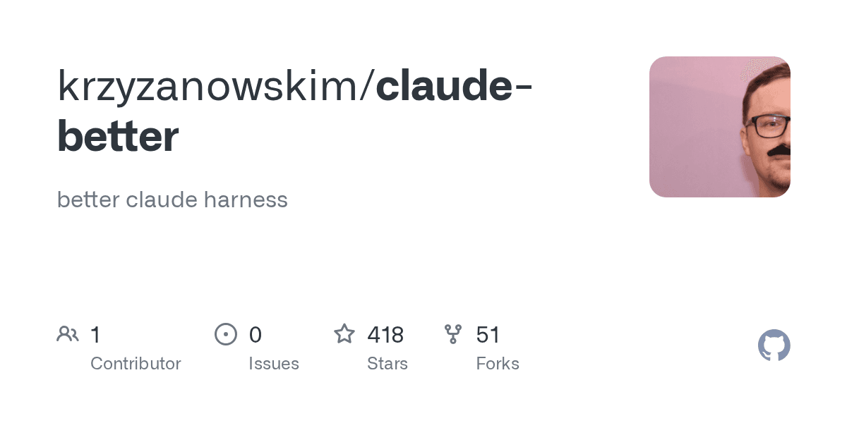 krzyzanowskim/claude-better project screenshot