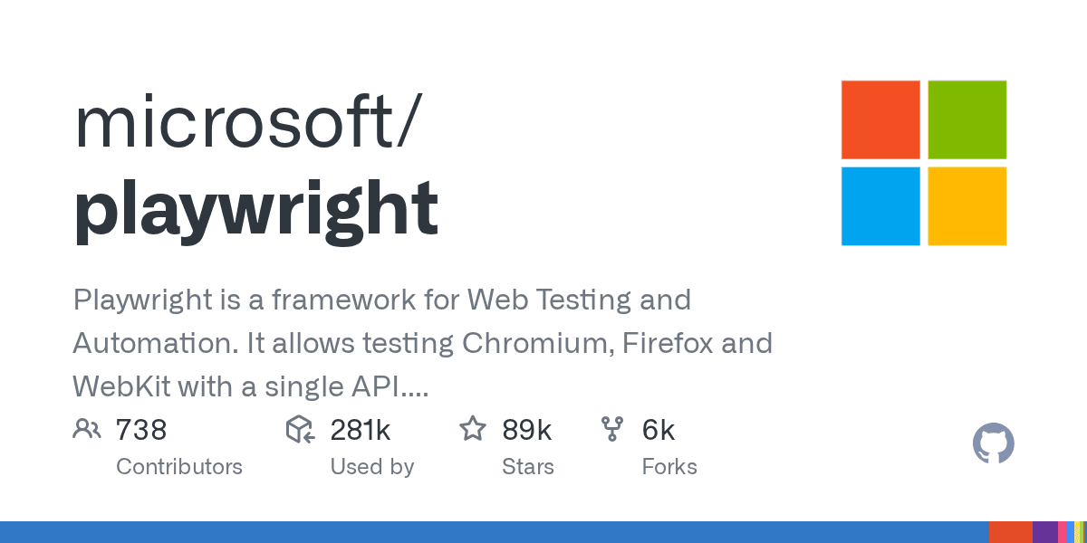 microsoft/playwright project screenshot