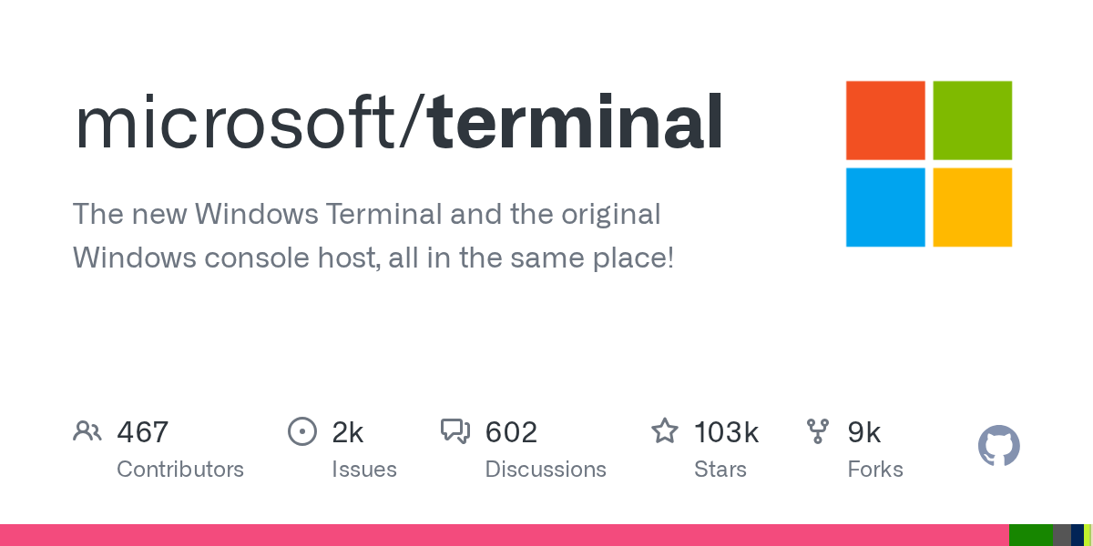 microsoft/terminal project screenshot
