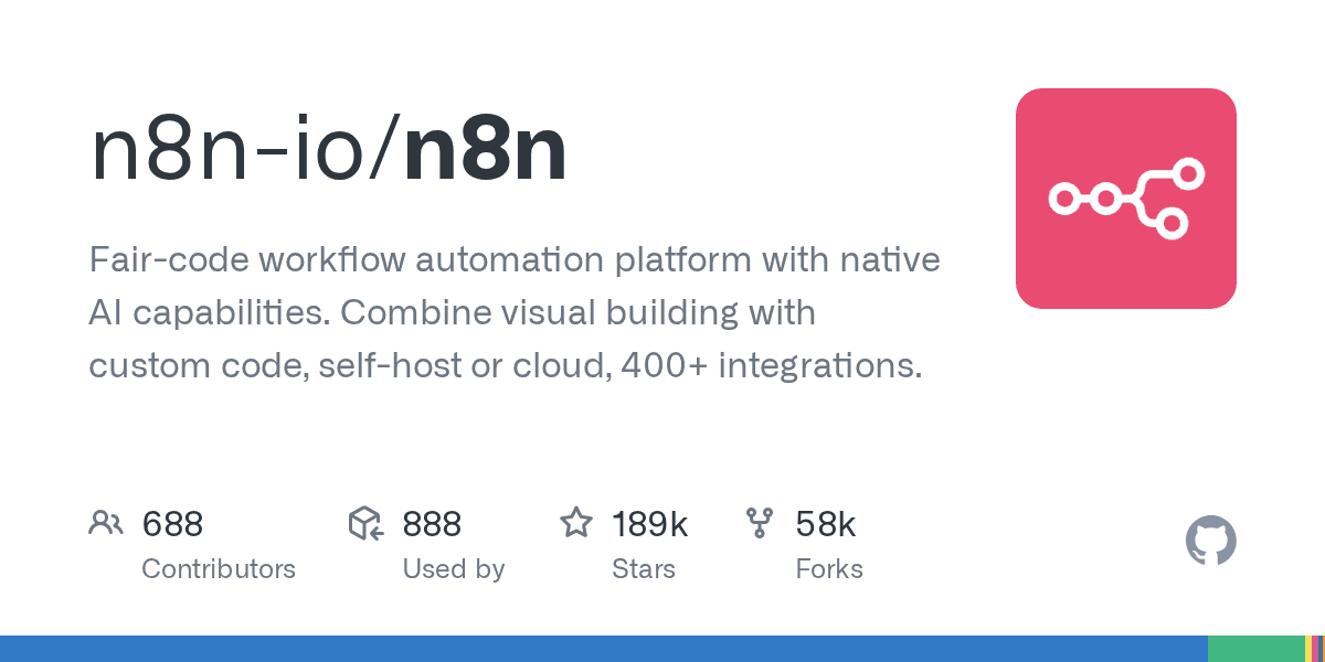 n8n-io/n8n project screenshot