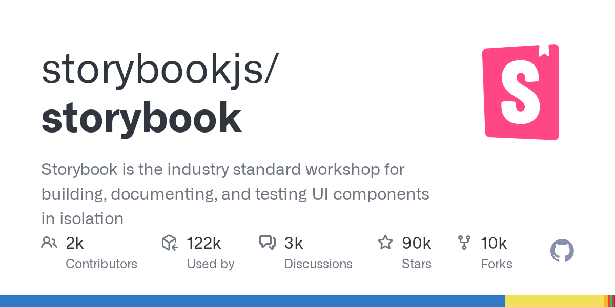 storybookjs/storybook project screenshot