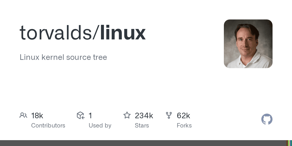torvalds/linux project screenshot