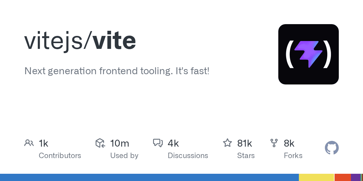 vitejs/vite project screenshot