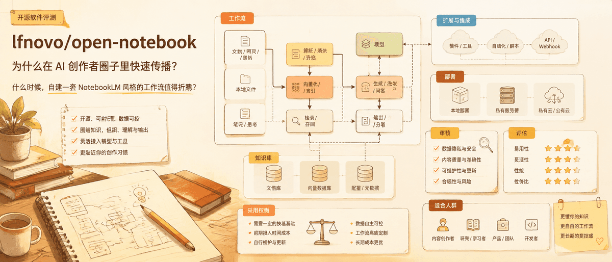 Open Notebook: The Practical NotebookLM Alternative for People Who Need Control Open Notebook: The Practical NotebookLM Alternative for People Who Need Control